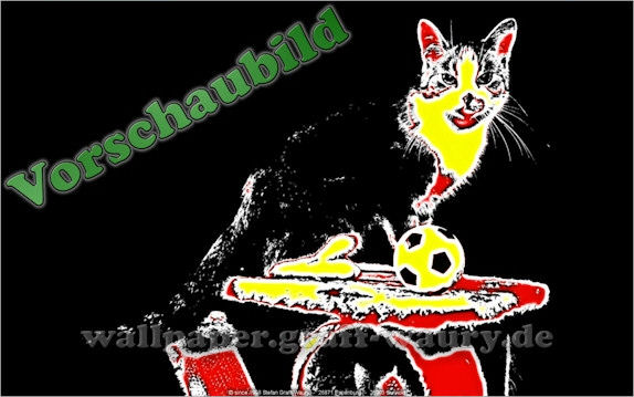 Vorschau zum kostenlosen, lizensierten Wallpaper-Bild: Fractalius - Katze
