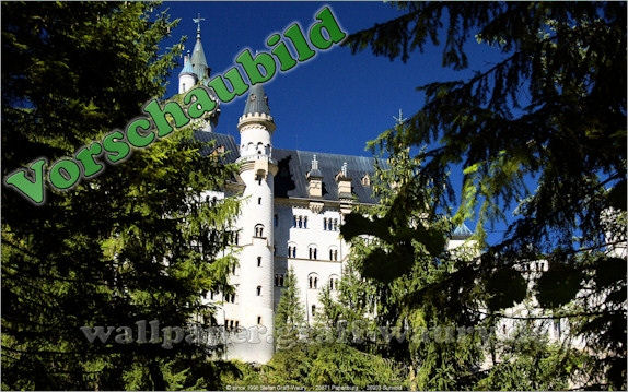 Vorschau zum kostenlosen, lizensierten Wallpaper-Bild: Schloss Neuschwanstein IV