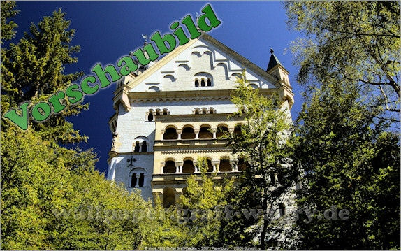 Vorschau zum kostenlosen, lizensierten Wallpaper-Bild: Schloss Neuschwanstein V