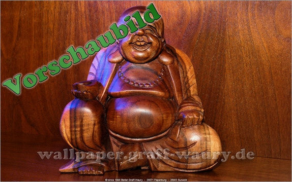 Vorschau zum kostenlosen, lizensierten Wallpaper-Bild: Modell... Der Buddha