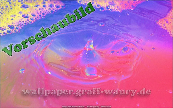 Vorschau zum kostenlosen, lizensierten Wallpaper-Bild: Wassertropfen VII