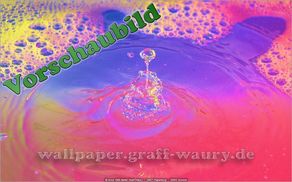 Vorschau zum kostenlosen, lizensierten Wallpaper-Bild: Wassertropfen VIII