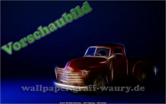 Vorschau zum kostenlosen, lizensierten Wallpaper-Bild: Fractalius - Pick Up Chevrolet - No. I