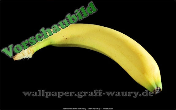 Vorschau zum kostenlosen, lizensierten Wallpaper-Bild: Die Banane I