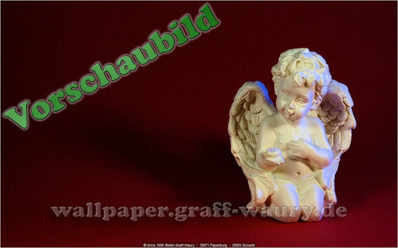Vorschau zum kostenlosen, lizensierten Wallpaper-Bild: Skulptur... der Engel im Rotem
