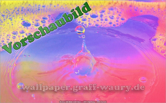 Vorschau zum kostenlosen, lizensierten Wallpaper-Bild: Wassertropfen IV