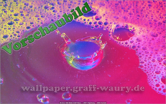 Vorschau zum kostenlosen, lizensierten Wallpaper-Bild: Wassertropfen XII